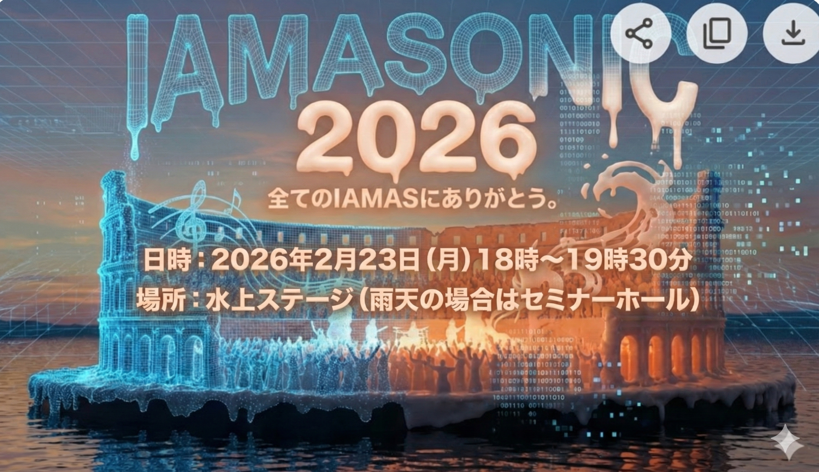 MASにありがとう。