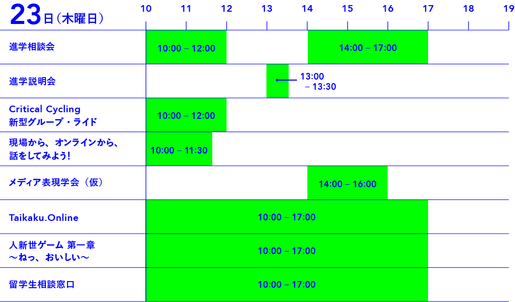 23日スケジュール